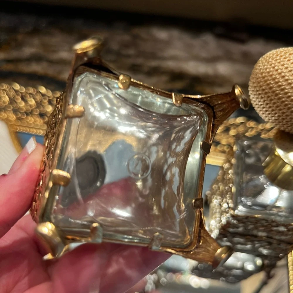 Vintage 7 Piece 24K 👸🏼 Gold Plated Vanity Set BROADWAY MUSICAL PROP!